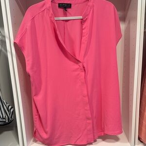 Eloquii Vibrant Pink Blouse